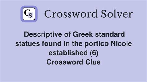 Greek portico Crossword Clue Answers