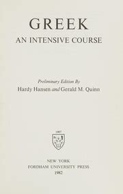 Download Greek An Intensive Course By Hardy Hansen