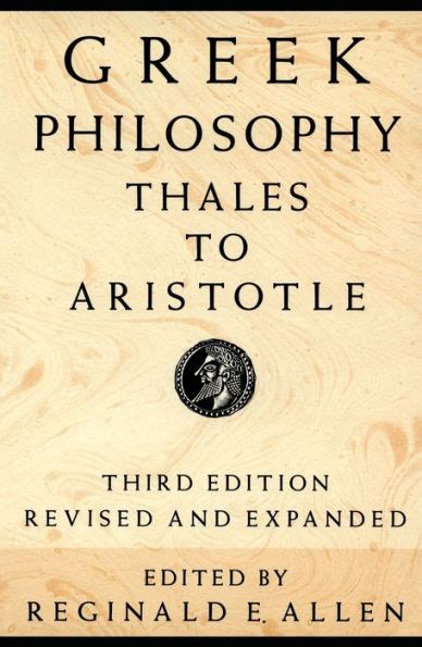 Download Greek Philosophy Thales To Aristotle By Reginald E Allen