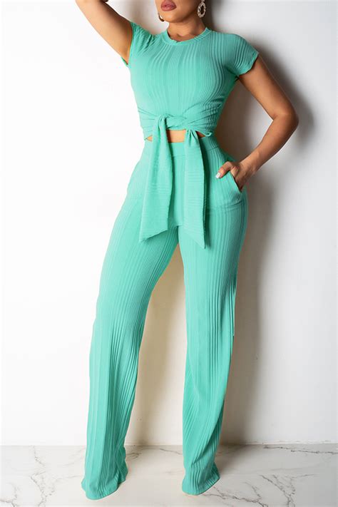 Three Piece Pant Suit with Sheer Inserts, Beading and Diamante – R&M  Richards