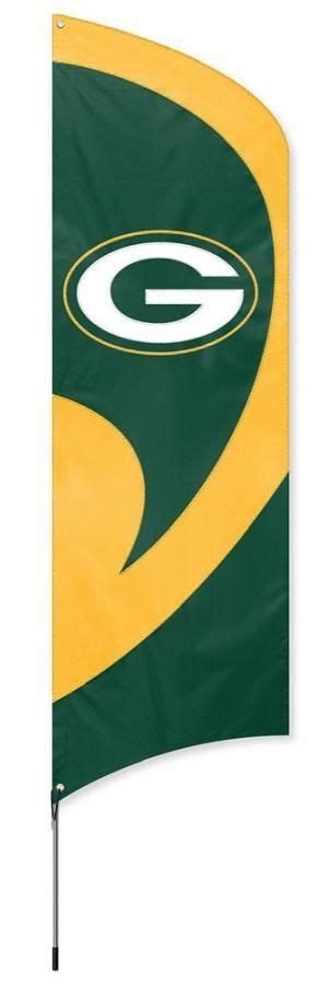 Green Bay Packers Tall Team Flag with Flagpole Feather