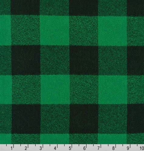 Green Buffalo Check Fleece - Etsy