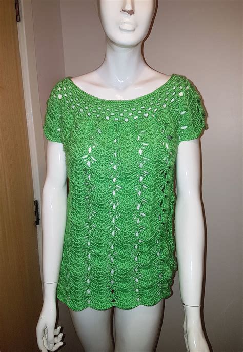 Green Crochet Shirts