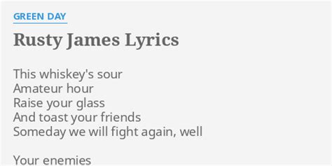 Green Day - Rusty James lyrics