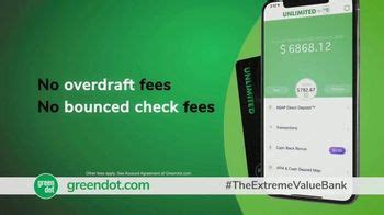 Green Dot Unlimited Cash Back Bank Account TV …