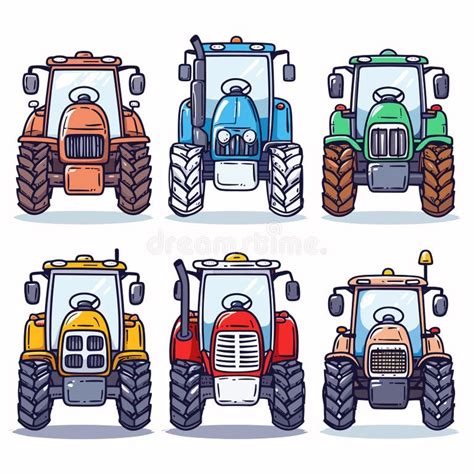 Green Farm Tractor Illustrations & Vectors - Dreamstime