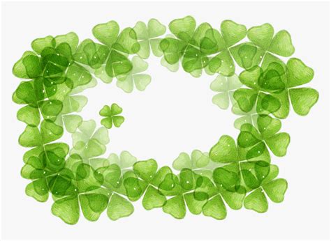 Green Four Leaf Clover PNG Overlays Graphic Objects ~ …