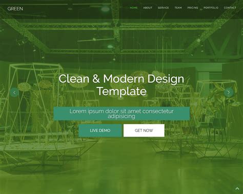 Green Free One Page Html Bootstrap Template Bootstrapmade