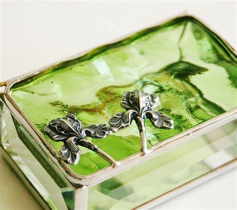 Green Glass Boxes - Etsy