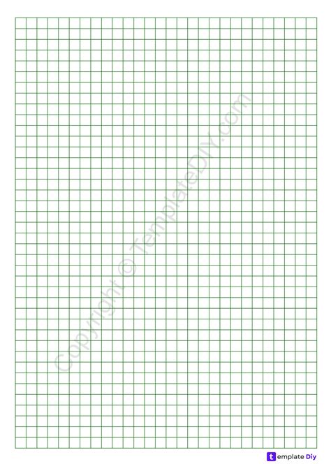 Green Graph Paper Printable