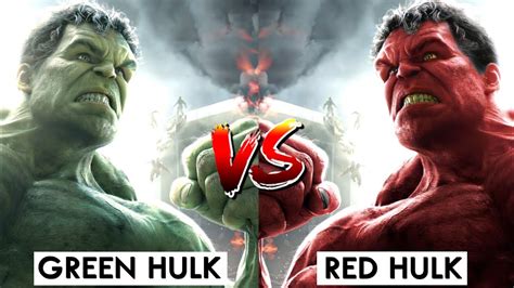 Green Hulk Vs Red Hulk Battle Comparison Explained! YouTube. 