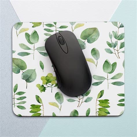 Green Leaf Mouse Pad - Etsy Sweden