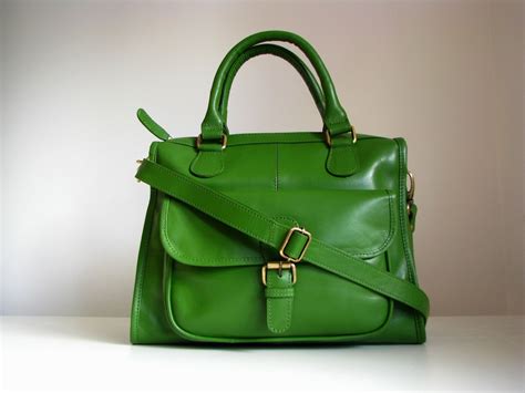 Green Leather Bag Laptop - Etsy