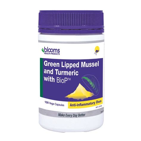 Green Lipped Mussel and Turmeric with BioP (Blooms)