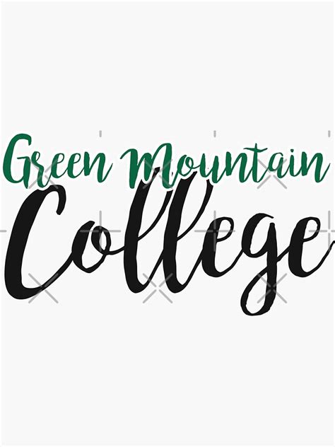 Green Mountain College Stickers - Fine Art America