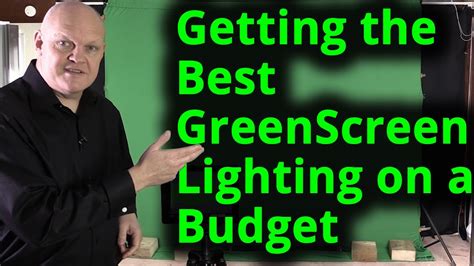 Green Screen with one light - on a Budget - how it