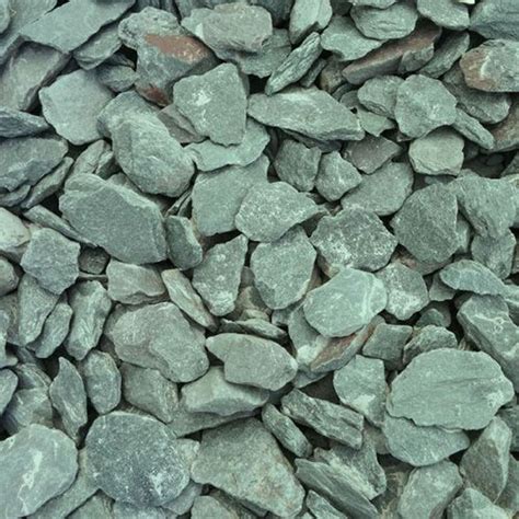 Green Slate Chippings 20mm Decorative Aggregates (Bulk Bag)