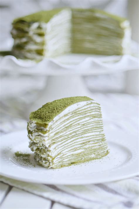 Green Tea Crepe Cake Recipe - (4.4/5) - keyingredient.com