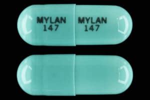  Pill Identifier results for "147 147". Search by imprint, shape, color or drug name. ... MYLAN 147 MYLAN 147 Color Green Shape Capsule/Oblong View details. 1 / 2 ... . 
