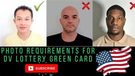 Green card lottery photo requirements. However, the requirements for the photo you have to submit are very strict. This website helps you to make sure your picture meets the requirements. Greencard Lotterie, Green Card Lottery, Diversity Visa Program Lottery, DV-2013, US Greencard, USA, United States of America, Residency Permit 