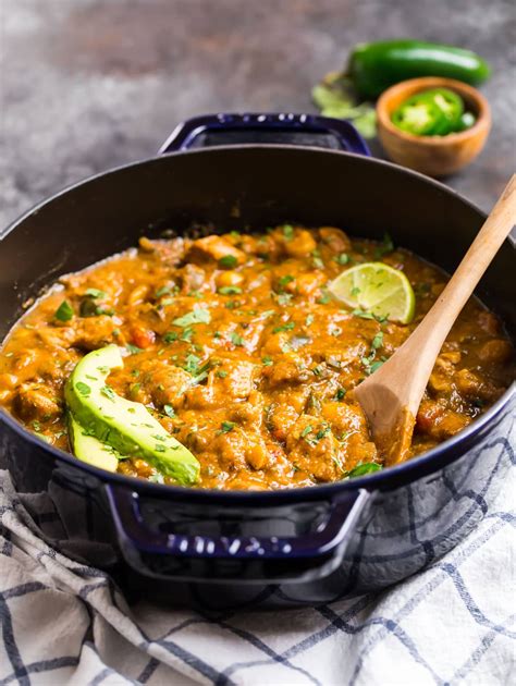 Green chili. Jan 18, 2019 · Add olive oil to a large pot or large Dutch oven on medium heat. Once the oil is hot, add the minced garlic and diced onion, and sauté for 2-3 minutes until softened. Now add the cubed pork tenderloin and cook until it is no longer pink, around 5 minutes. Add the pork which has been cut into bite sized pieces. 