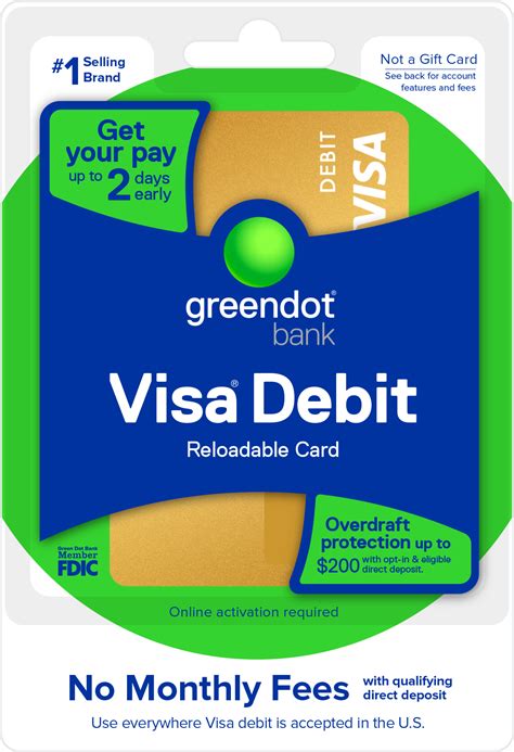 The Money Vault is available with the Green Dot Visa® Debit Car