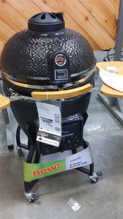 Vision Grills Kamado Char-Gas Duel Fuel grill with YellaW