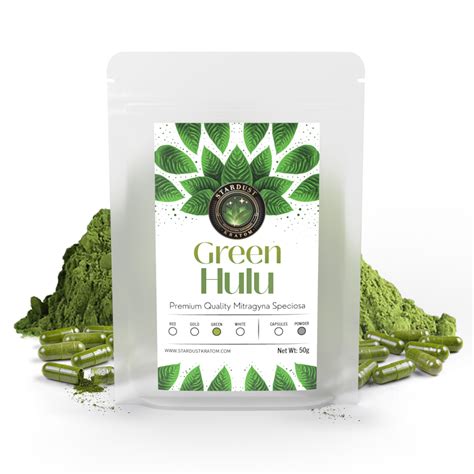 Green hulu kratom. The green Hulu kratom provides a person with a boost his energy level and also he can experience clear and high productivity in his work. A person stays motivated to his work and responsibilities. Many people claimed that they stays in the zone and concentrated after its usage. 