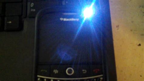 Green light flashing on blackberry bold.  A flashing yellow LED can indicate that ...