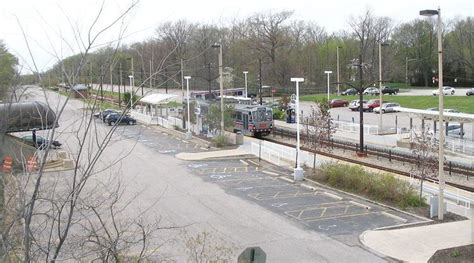 Green Road station is a station on the Green Line of the RTA Rapid Transit in Shaker Heights, Ohio, located in the median of Shaker Boulevard at its intersection with Green Road, after which the station is named. It is the eastern terminus of the Green Line.. 