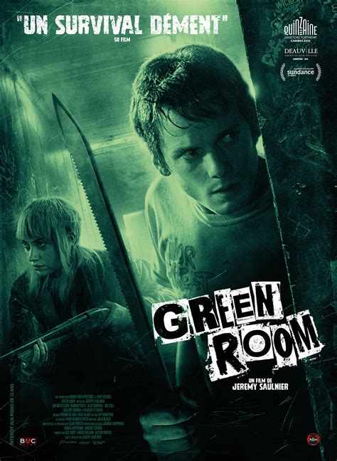 Green room movie. Apr 15, 2016 · Pat, an indecisive beta-male who only really comes alive after he witnesses a murder and is subsequently forced to defend his band from militant neo-Nazis, may deliberately sound pretentious. But he makes Saulnier's point for him. "Green Room" is an overly fussy thriller where dialogue is so direct, and shots are arranged in such a mannered way ... 