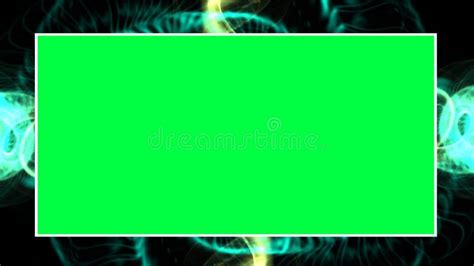 Green screen in front and abstract background animation in back Motion