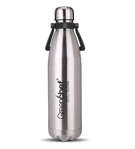 GreenChef Kiyo Stainless Steel Thermal Water Bottle (Silver