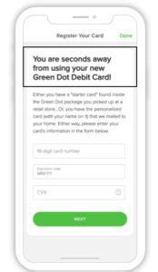 No, it is not possible to deposit cash to a Green Dot card account using an ATM. We have 3 convenient ways to deposit cash to your card: Using the Green Dot app - Learn more about generating secure deposit code. Deposit Cash also known as Reload@theRegister - Learn more about depositing cash (also known as Reload@Register ). MoneyPak - Learn more about MoneyPak.