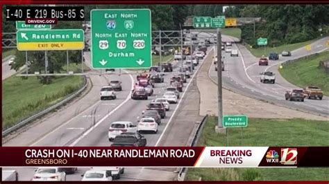 Greensboro crash on I-40 causes traffic delays