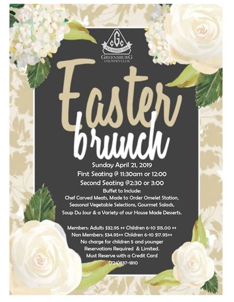 Greensburg Country Club - Greensburg, PA - Easter Sunday Buffet Facebook