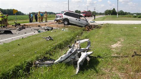 Accident reconstruction specialist views scene of hit-