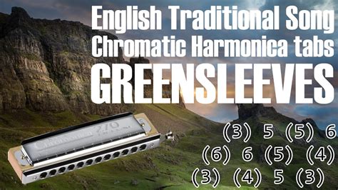 Greensleeves (Chromatic) - HarpTabs.com