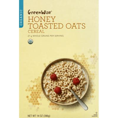 Greenwise Organic Honey Toasted Oats Cereal, Honey Toasted Oats