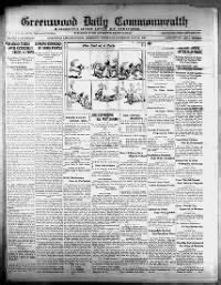 Greenwood commonwealth newspaper.  Published Tuesday-Saturday.  Two from Jackson — the Jackson D...