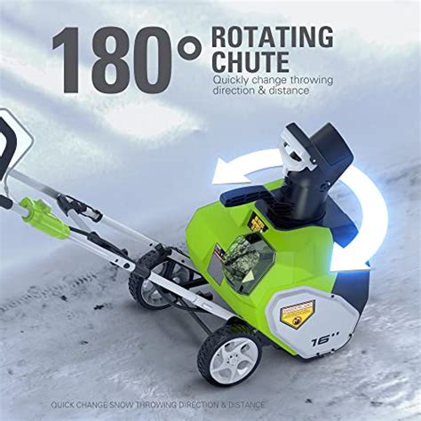 Greenworks 40V 16-Inch Cordless Snow Blower, Tool Only, SN40B00