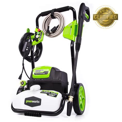 Greenworks GPW1800 Electric Pressure Washer 1800PSI