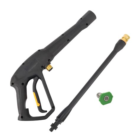 High Pressure Water Spray Gun Wand Nozzle, Replacement Pressure Washer Gun Compatible with Portland Pulsar Husky Powerwasher TaskForce TaskMaster ShopForce Electric Pressure Washers ... Greenworks, Husky, Replacement wand with 5 Nozzle Tips, 1/4 Inch Quick Connector Silver. 4.4 out of 5 stars. 109. 200+ bought in past month. $14.99 $ 14. 99 .... 