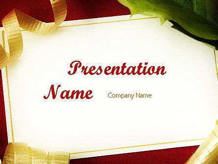 Greeting Card Ppt Template