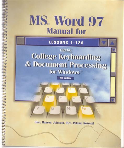 Gregg college keyboarding document processing microsoft word 2013 manual 11th edi. - 1994 ford f150 manual transmission diagram.