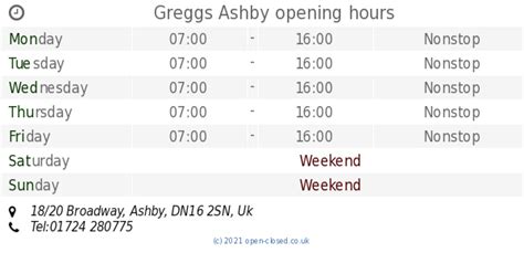 Greggs - Ashby, Scunthorpe - Opening Times & Store …