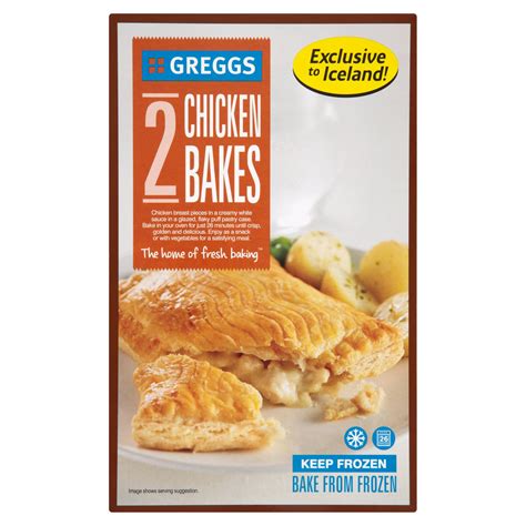 Greggs 2 Chicken Bakes 280g Greggs Iceland Foods