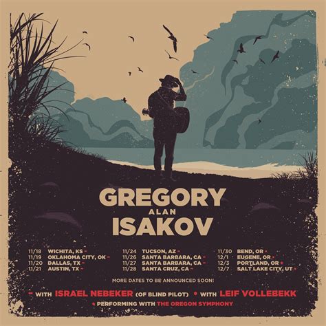 Get the Gregory Alan Isakov Setlist of the concert at TivoliVredenburg Ronda, Utrecht, Netherlands on November 4, 2022 and other Gregory Alan Isakov Setlists for free on setlist.fm!. 