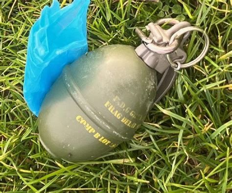 Grenade-shaped dog poop bag dispenser causes scare at middle school