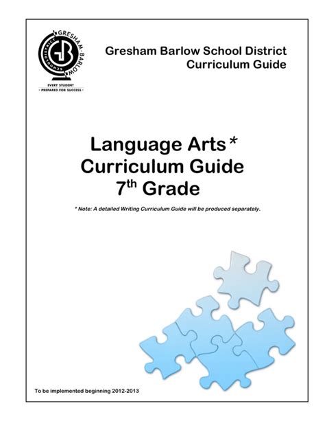 Gresham barlow school district curriculum guide. - Ein schulmeister schilt vf beiden seiten gemolt.